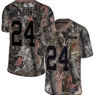 Nike Jaguars #24 T.J. Yeldon Camo Men's Stitched NFL Limited Rush Realtree Jersey