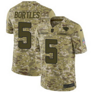 Nike Jaguars #5 Blake Bortles Camo Youth Stitched NFL Limited 2018 Salute to Service Jersey