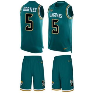 Nike Jaguars #5 Blake Bortles Teal Green Alternate Men's Stitched NFL Limited Tank Top Suit Jersey