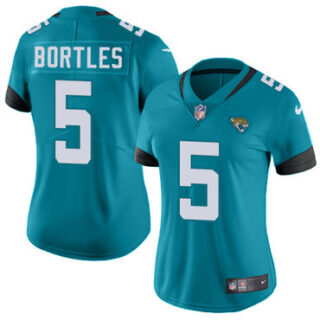 Nike Jaguars #5 Blake Bortles Teal Green Team Color Women's Stitched NFL Vapor Untouchable Limited Jersey