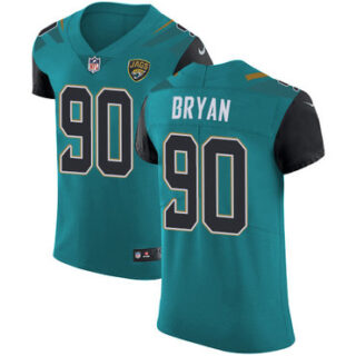 Nike Jaguars #90 Taven Bryan Teal Green Team Color Men's Stitched NFL Vapor Untouchable Elite Jersey