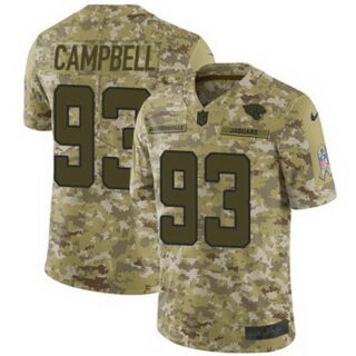 Nike Jaguars #93 Calais Campbell Camo Youth Stitched NFL Limited 2018 Salute to Service Jersey