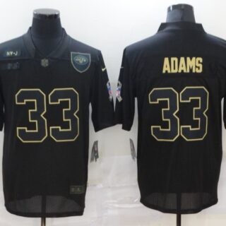 Nike Jets 33 Jamal Adams Black 2020 Salute To Service Limited Jersey