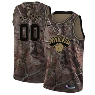 Nike Knicks #0 Enes Kanter Camo NBA Swingman Realtree Collection Jersey
