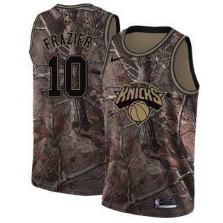 Nike Knicks #10 Walt Frazier Camo NBA Swingman Realtree Collection Jersey