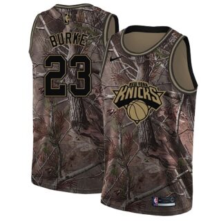 Nike Knicks #23 Trey Burke Camo Women's NBA Swingman Realtree Collection Jersey