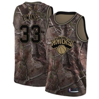 Nike Knicks #33 Patrick Ewing Camo Youth NBA Swingman Realtree Collection Jersey