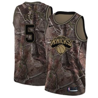 Nike Knicks #5 Courtney Lee Camo Youth NBA Swingman Realtree Collection Jersey