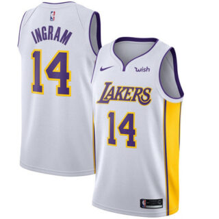 Nike Lakers #14 Brandon Ingram White NBA Swingman Association Edition Jersey