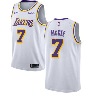 Nike Lakers #7 JaVale McGee White NBA Swingman Association Edition Jersey