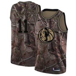 Nike Mavericks #11 Yogi Ferrell Camo Women's NBA Swingman Realtree Collection Jersey