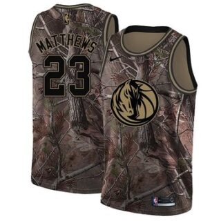 Nike Mavericks #23 Wesley Matthews Camo NBA Swingman Realtree Collection Jersey