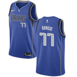 Nike Mavericks #77 Luka Doncic Royal Women's NBA Swingman Icon Edition Jersey