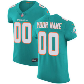 Nike NFL Miami Dolphins Vapor Untouchable Customized Elite Aqua Green Home Men's Jersey