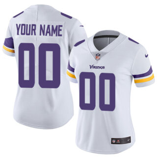 Nike NFL Minnesota Vikings Vapor Untouchable Customized Limited White Road Women's Jersey