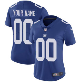 Nike NFL New York Giants Vapor Untouchable Customized Elite Royal Blue Home Women's Jersey