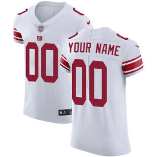 Nike NFL New York Giants Vapor Untouchable Customized Elite White Road Men's Jersey