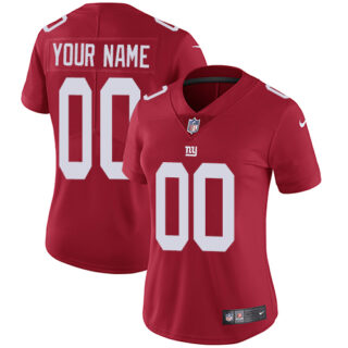 Nike NFL New York Giants Vapor Untouchable Customized Limited Red Alternate Women's Jersey