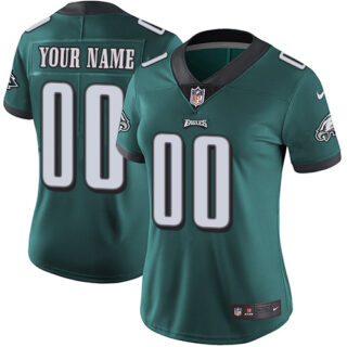Nike NFL Philadelphia Eagles Vapor Untouchable Customized Elite Midnight Green Home Women's Jersey