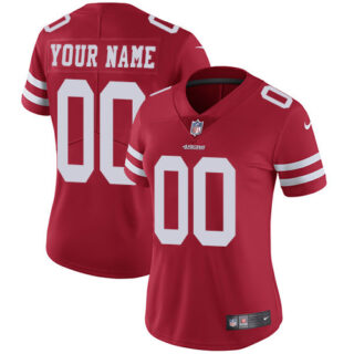 Nike NFL San Francisco 49ers Vapor Untouchable Customized Elite Red Home Women's Jersey