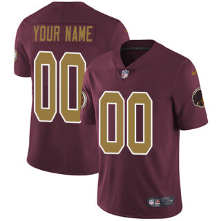 Nike NFL Washington Redskins Vapor Untouchable Customized 80th Anniversary Limited Burgundy Red Alternate Men's Jersey