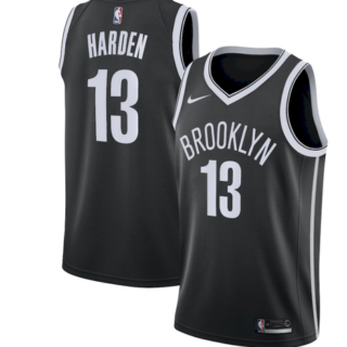 Nike Nets #13 James Harden Black NBA Swingman Icon Edition Jersey