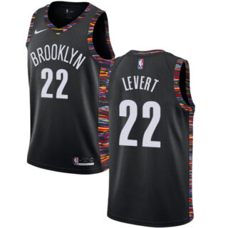 Nike Nets #22 Caris LeVert Black NBA Swingman City Edition 2018 19 Jersey