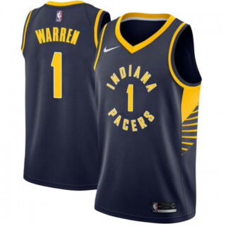 Nike Pacers #1 TJ Warren Navy Blue NBA Swingman Icon Edition Jersey