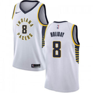 Nike Pacers #8 Justin Holiday White NBA Swingman Association Edition Jersey