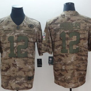 Nike Packers 12 Aaron Rodgers Camo Salute To Service Limited Jersey