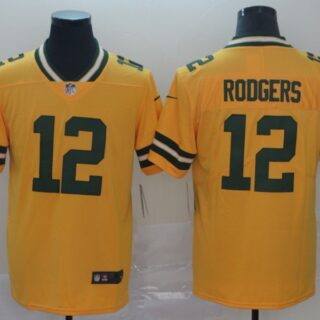 Nike Packers 12 Aaron Rodgers Gold Inverted Legend Limited Jersey