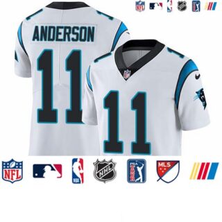 Nike Panthers #11 Robby Anderson White Men's Stitched NFL Vapor Untouchable Limited Jersey