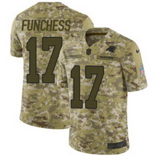 Nike Panthers #17 Devin Funchess Camo Youth Stitched NFL Limited 2018 Salute to Service Jersey
