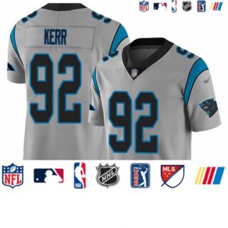 Nike Panthers #92 Zach Kerr Silver Men's Stitched NFL Limited Inverted Legend Jersey