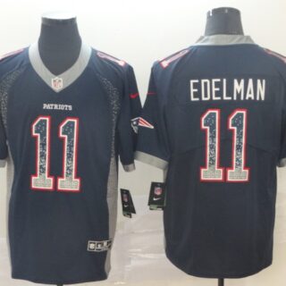 Nike Patriots 11 Julian Edelman Navy Drift Fashion Limited Jersey