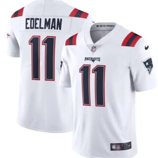 Nike Patriots 11 Julian Edelman White 2020 New Vapor Untouchable Limited Jersey