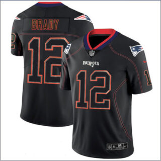 Nike Patriots 12 Tom Brady Black Shadow Legend Limited Jersey