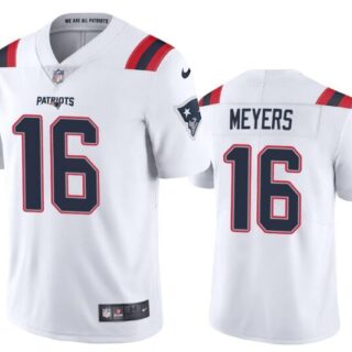 Nike Patriots 16 Jakobi Myers White Vapor Untouchable Limited Jersey