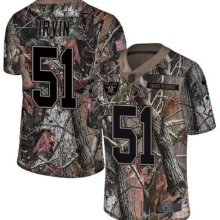Nike Raiders #51 Bruce Irvin Camo Men's Stitched NFL Limited Rush Realtree Jersey