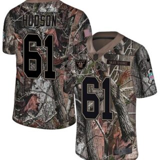 Nike Raiders #61 Rodney Hudson Camo Men's Stitched NFL Limited Rush Realtree Jersey
