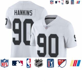 Nike Raiders #90 Johnathan Hankins White Men's Stitched NFL Vapor Untouchable Limited Jersey