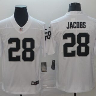 Nike Raiders 28 Josh Jacobs White Vapor Untouchable Limited Jersey