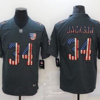 Nike Raiders 34 Bo Jackson 2019 Salute To Service USA Flag Fashion Limited Jersey