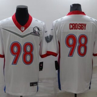 Nike Raiders 98 Maxx Crosby White 2022 NFC Pro Bowl Limited Jersey