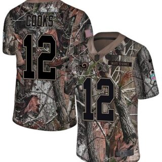 Nike Rams #12 Brandin Cooks Camo Men's Stitched NFL Limited Rush Realtree Jersey