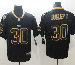 Nike Rams 30 Todd Gurley II Black Shadow Legend Limited Jersey
