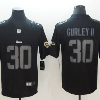 Nike Rams 30 Todd Gurley II Black Vapor Impact Limited Jersey
