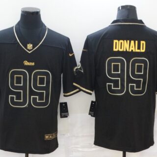 Nike Rams 99 Aaron Donald Black Gold Vapor Untouchable Limited Jersey