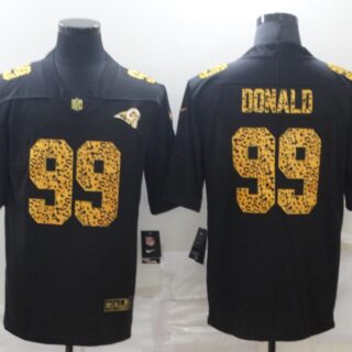 Nike Rams 99 Aaron Donald Black Leopard Vapor Untouchable Limited Jersey