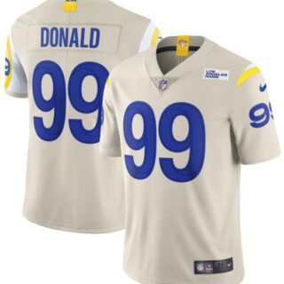 Nike Rams 99 Aaron Donald Bone 2020 New Vapor Untouchable Limited Jersey